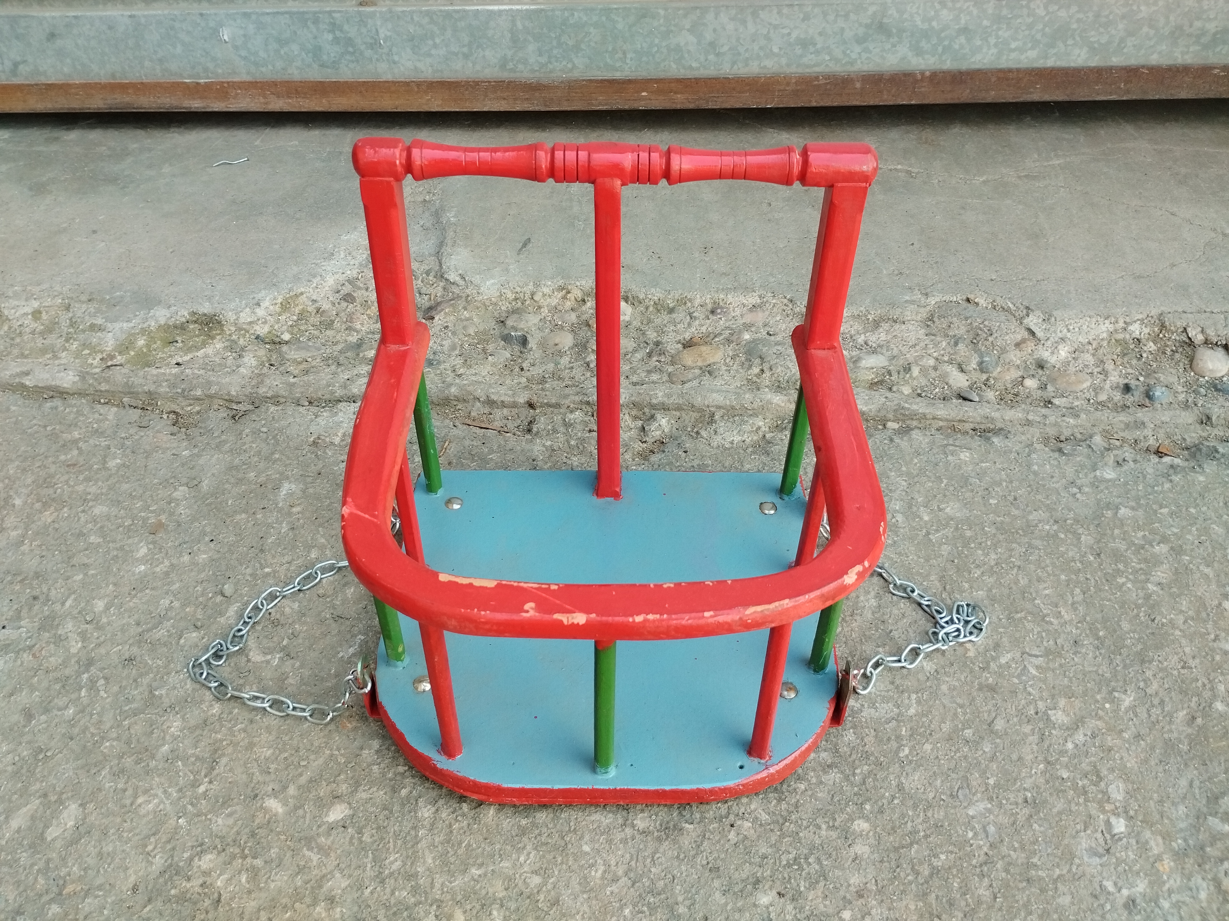 columpio infantil madera 1u